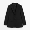 Leinen-Blazer mit Taschen Leinen-Blazer mit Taschen