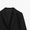 Leinen-Blazer mit Taschen Leinen-Blazer mit Taschen