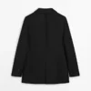 Leinen-Blazer mit Taschen Leinen-Blazer mit Taschen