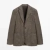Leinen-Blazer mit Taschendetails Leinen-Blazer mit Taschendetails