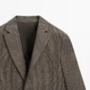 Leinen-Blazer mit Taschendetails Leinen-Blazer mit Taschendetails
