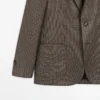 Leinen-Blazer mit Taschendetails Leinen-Blazer mit Taschendetails