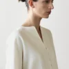 Leinenjacke mit Knopfdetails Leinenjacke mit Knopfdetails