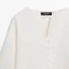 Leinenjacke mit Knopfdetails Leinenjacke mit Knopfdetails