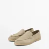 Loafer aus Spaltleder