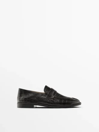 Loafer mit Krokodilprägung Loafer mit Krokodilprägung