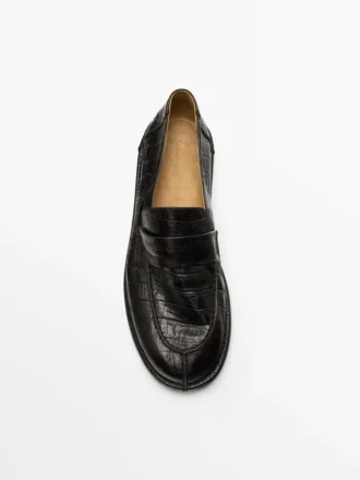 Loafer mit Krokodilprägung Loafer mit Krokodilprägung