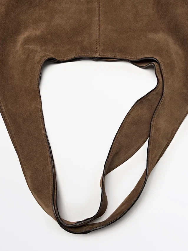 Maxi-Tasche aus Spaltleder Maxi-Tasche aus Spaltleder