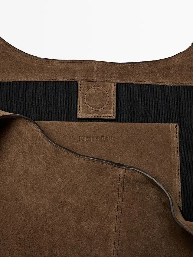 Maxi-Tasche aus Spaltleder Maxi-Tasche aus Spaltleder