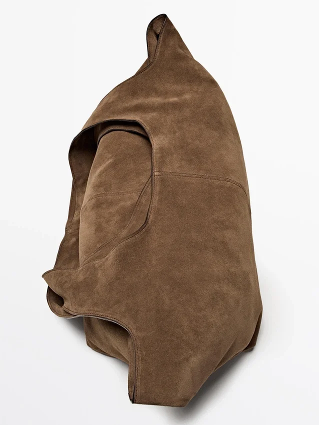 Maxi-Tasche aus Spaltleder Maxi-Tasche aus Spaltleder