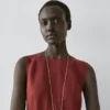 Midi-Kleid aus 100 % Leinen