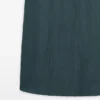 Midi-Kleid aus Leinenmischung mit V-Ausschnitt