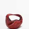 Mini-Halbmondtasche aus Nappaleder Mini-Halbmondtasche aus Nappaleder