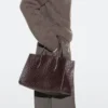 Mini-Md-Icon-Tasche aus strukturiertem Leder