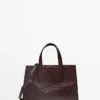 Mini-Md-Icon-Tasche aus strukturiertem Leder