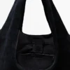 Mittlere Shopper-Tasche aus Spaltleder Mittlere Shopper-Tasche aus Spaltleder