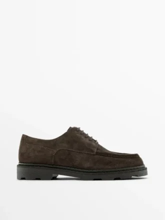Moc-Toe-Schuhe aus geteiltem Wildleder