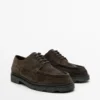 Moc-Toe-Schuhe aus geteiltem Wildleder Moc-Toe-Schuhe aus geteiltem Wildleder