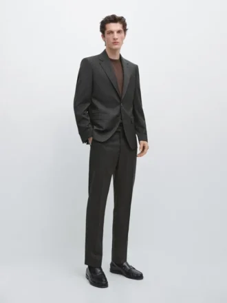 Nadelstreifen-Hose für Anzüge aus Cool Wool