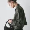 Nappalederjacke mit Gürtel Nappalederjacke mit Gürtel