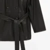 Nappalederjacke mit Gürteldetail Nappalederjacke mit Gürteldetail
