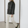 Nappalederjacke mit Taschendetails Nappalederjacke mit Taschendetails