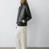 Nappalederjacke mit Taschendetails Nappalederjacke mit Taschendetails