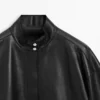 Nappalederjacke mit Taschendetails Nappalederjacke mit Taschendetails