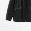 Nappalederjacke mit Taschendetails Nappalederjacke mit Taschendetails