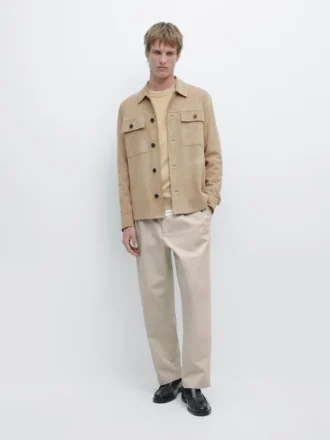 Overshirt aus Wildleder