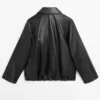 Oversize-Jacke aus Nappaleder Oversize-Jacke aus Nappaleder