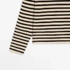 Oversize-T-Shirt aus Baumwollmischung mit Streifenmuster Oversize-T-Shirt aus Baumwollmischung mit Streifenmuster
