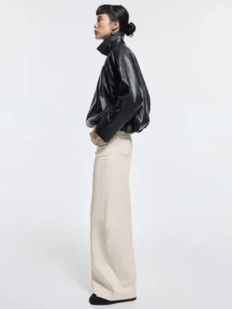 Palazzo-Jeans mit hoher Taille
