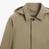 Parka aus Baumwollmischung mit Taschen Parka aus Baumwollmischung mit Taschen