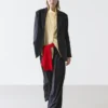 Plissierte Hose aus extrafeiner Wolle Plissierte Hose aus extrafeiner Wolle