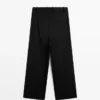 Plissierte Hose aus extrafeiner Wolle Plissierte Hose aus extrafeiner Wolle