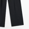 Plissierte Hose aus extrafeiner Wolle Plissierte Hose aus extrafeiner Wolle
