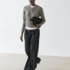 Plissierte Hose aus Wollmischung Plissierte Hose aus Wollmischung