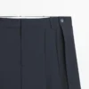Plissierte Hose aus Wollmischung Plissierte Hose aus Wollmischung