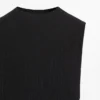 Plissiertes Midikleid mit Rüschen