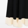 Plissiertes Midikleid mit Rüschen