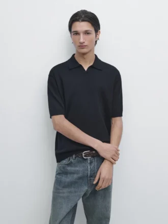 Poloshirt aus Baumwollmischgewebe
