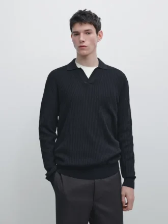 Poloshirt aus Baumwollmischgewebe