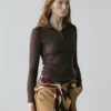 Poloshirt mit Schulterpolstern Poloshirt mit Schulterpolstern