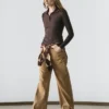 Poloshirt mit Schulterpolstern Poloshirt mit Schulterpolstern