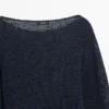 Pullover aus Baumwollmischgewebe mit U-Boot-Ausschnitt Pullover aus Baumwollmischgewebe mit U-Boot-Ausschnitt