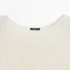 Pullover aus Baumwollmischung mit Cutwork-Muster Pullover aus Baumwollmischung mit Cutwork-Muster