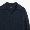 Pullover aus Baumwollmischung mit Poloshirt-Kragen Pullover aus Baumwollmischung mit Poloshirt-Kragen