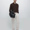 Pullover aus Baumwollstrick mit Poloshirt-Ausschnitt Pullover aus Baumwollstrick mit Poloshirt-Ausschnitt