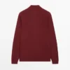 Pullover aus Baumwollstrick mit Poloshirt-Ausschnitt Pullover aus Baumwollstrick mit Poloshirt-Ausschnitt